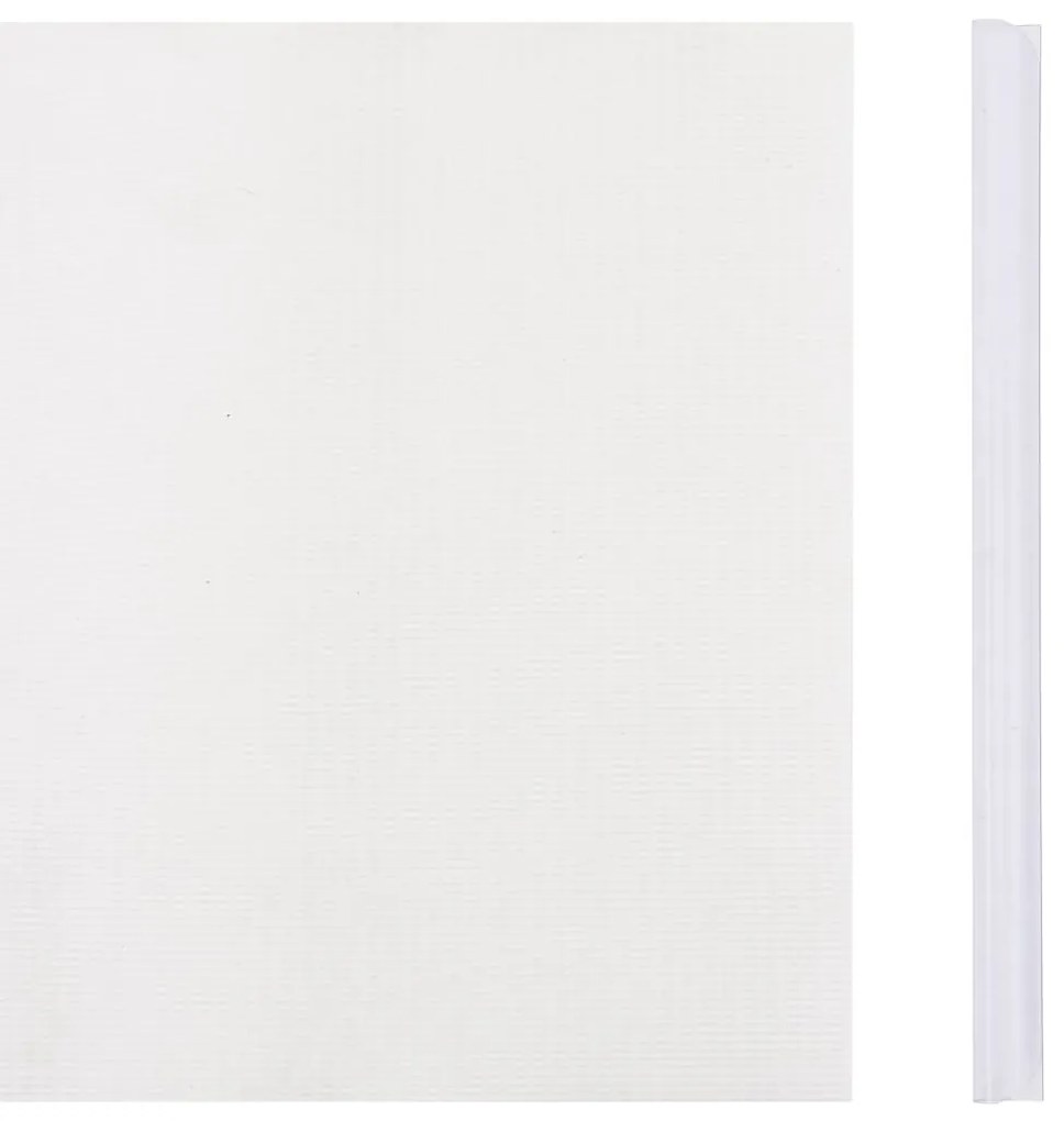 Painel de privacidade para jardim 70x0,19 m PVC branco