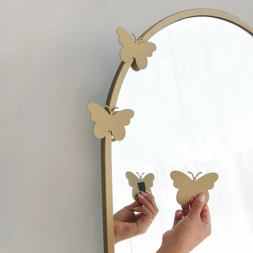 Espelho de Pé Portal – Dourado Mate – 65x180x1,5 cm