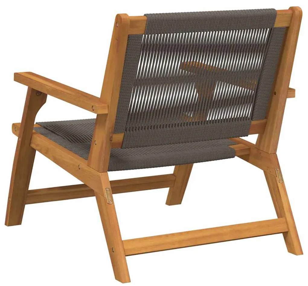 Cadeiras de Jardim 2 pcs Cinzas 67x78x73 cm em Madeira Sólida de Acáci