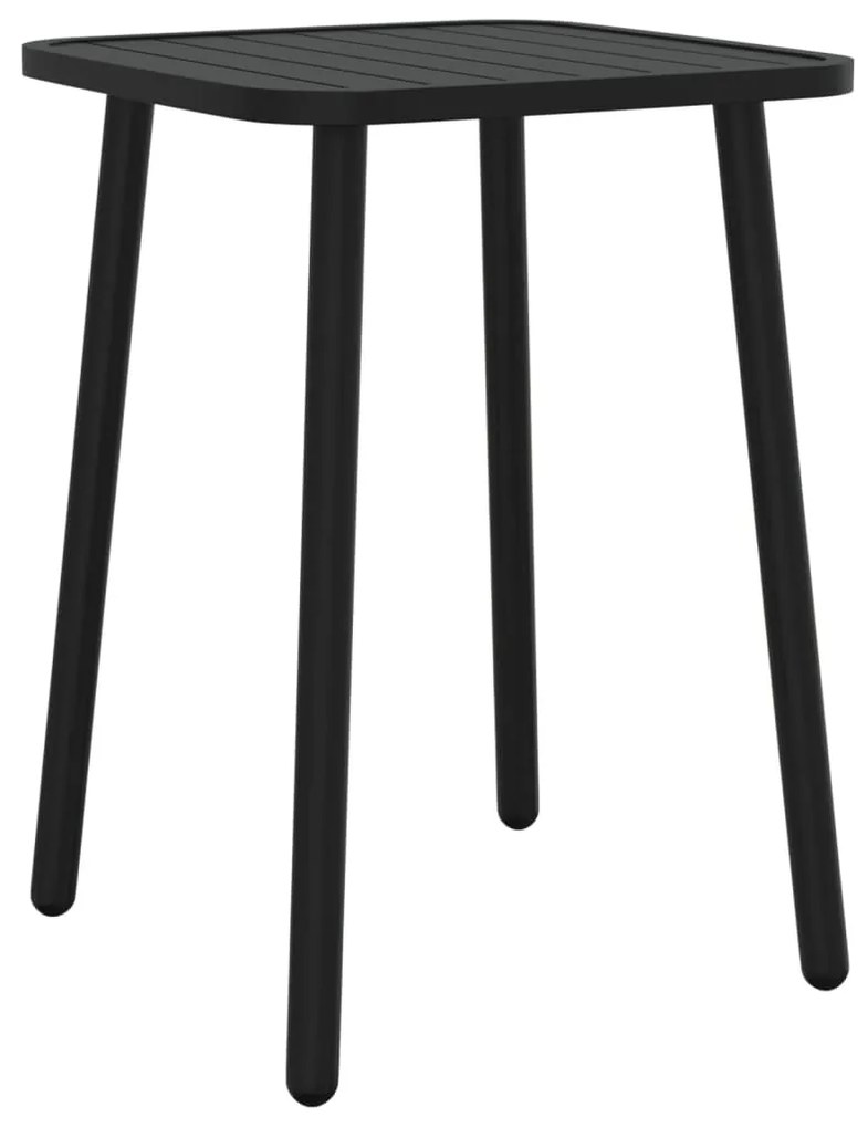 5 pcs conjunto de jantar para jardim aço antracite