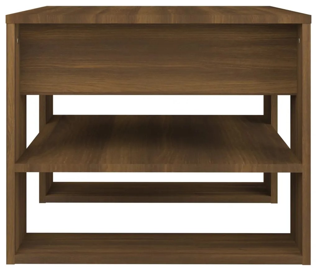 Mesa centro 55,5x55x45 cm derivados de madeira carvalho fumado