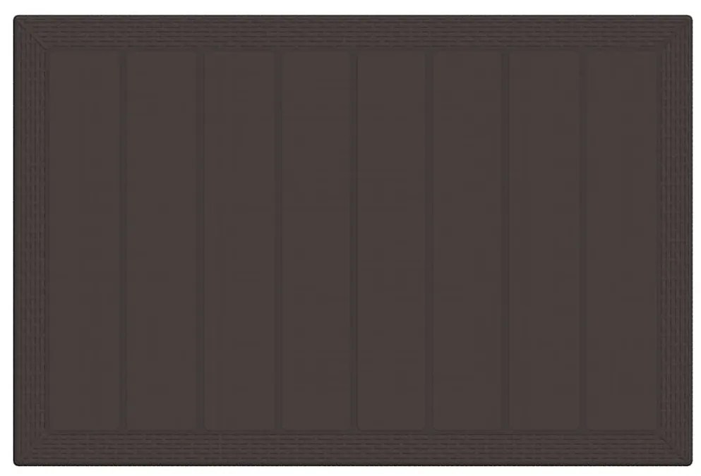 Conjunto de Jantar de Jardim 5 pcs Castanho 150 x 100 x 73 cm