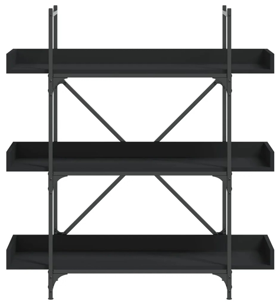 Estante c/ 3 prateleiras 100x33x108,5cm derivados madeira preto