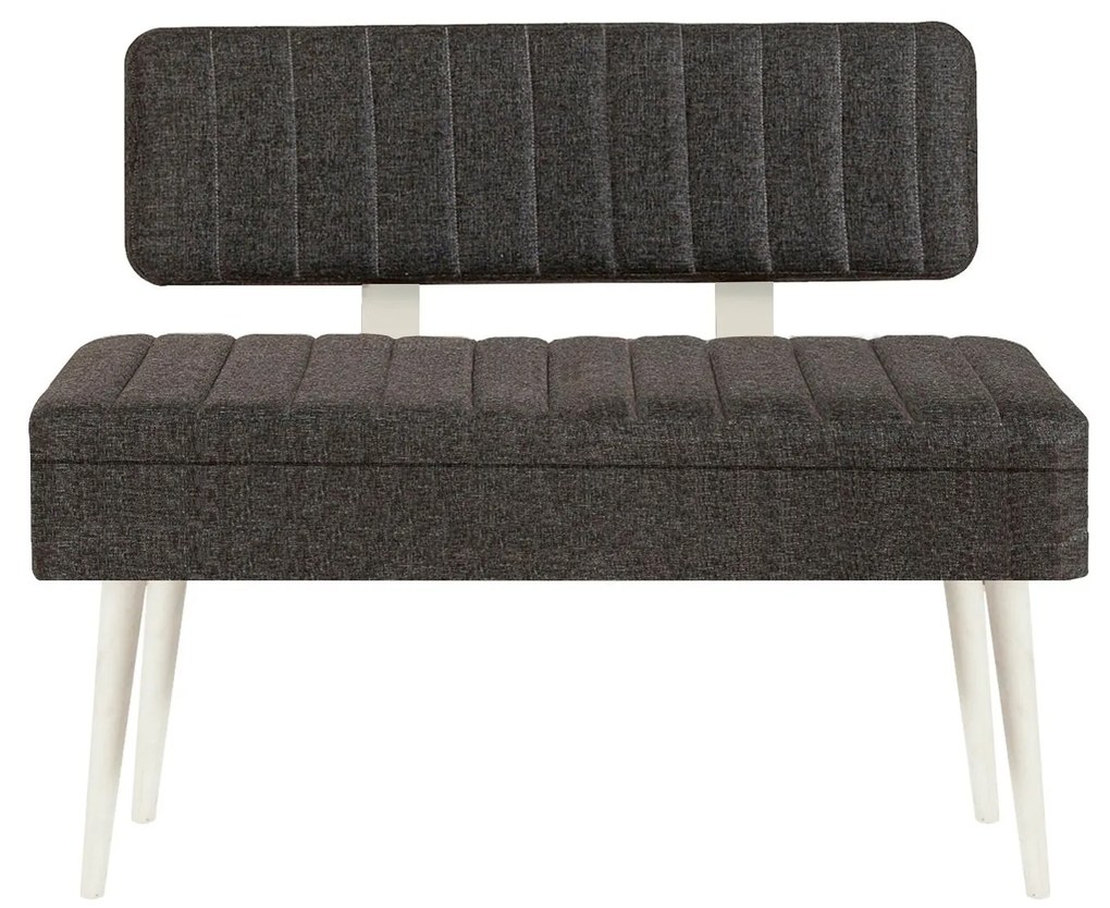 Bank Vina – Branco/Antracite – 110x82,5x40 cm