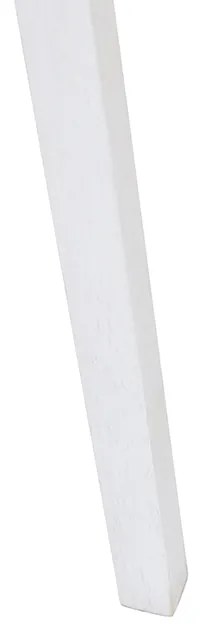 Candeeiro de pé rústico tripé branco - Tripod Classic