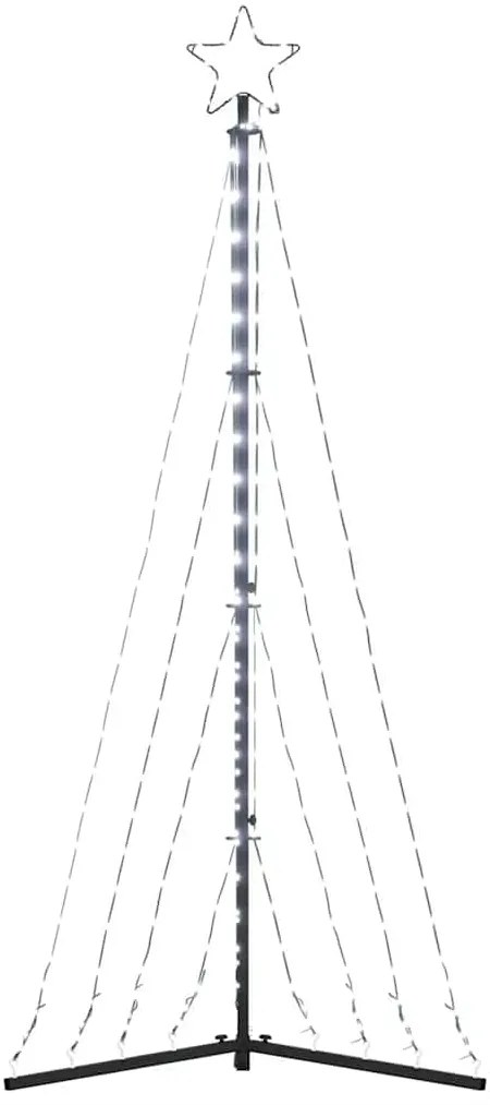LED Árvore de Natal 339 LEDs Branco Frio 187 cm