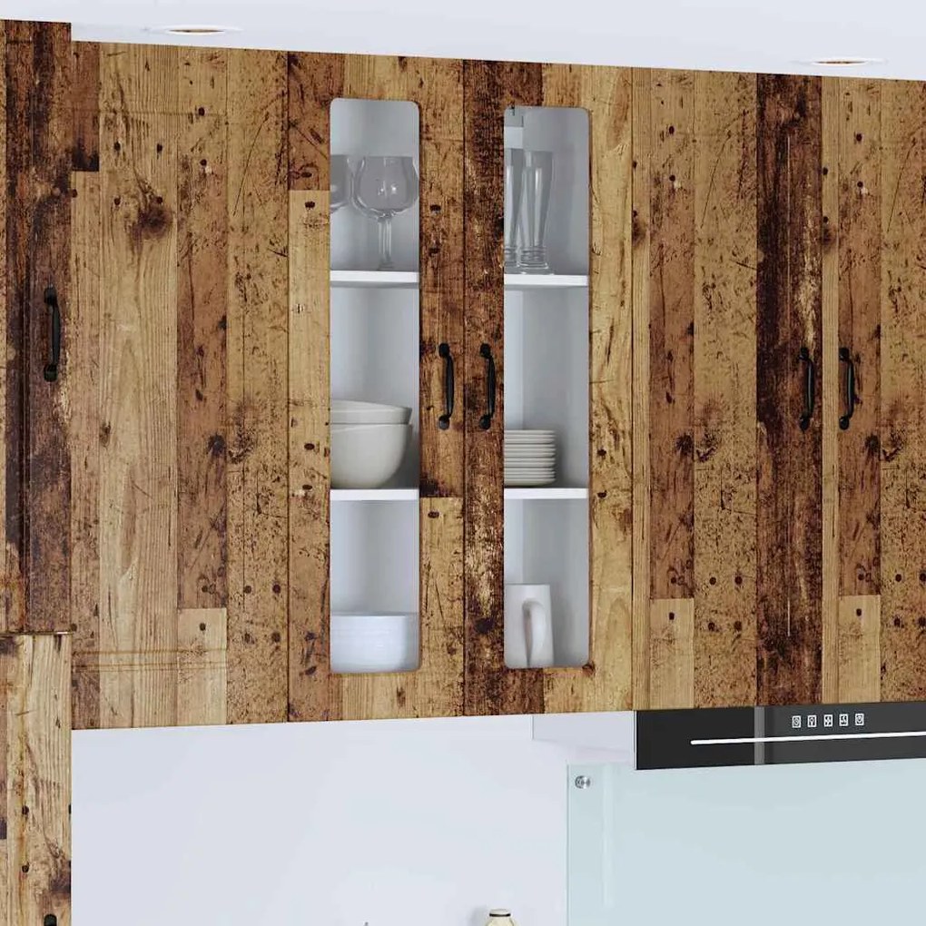 vidaXL Armário de Cozinha com porta Madeira antiga 60 x 31 x 100 cm
