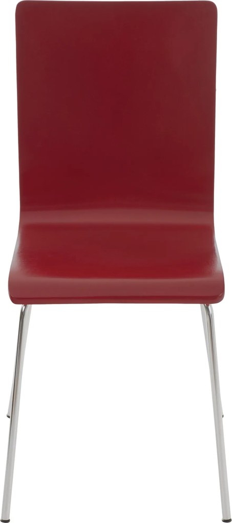 Conjunto de 2 cadeiras de cozinha e sala de jantar Pepe 43 x 87 x 47 cm Vermelho