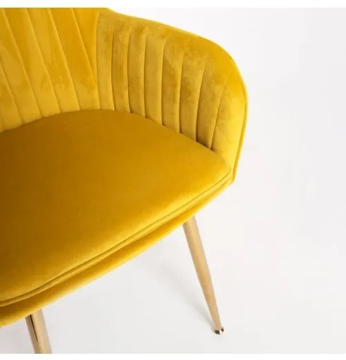 DUDECO - Cadeira Norbana Gold Amarelo
