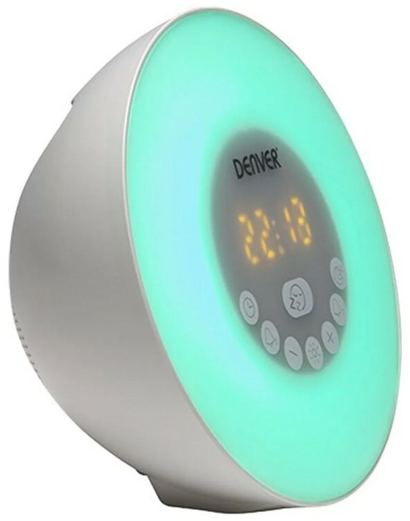 Rádio Despertador Denver Electronics 111131010010 FM Bluetooth LED