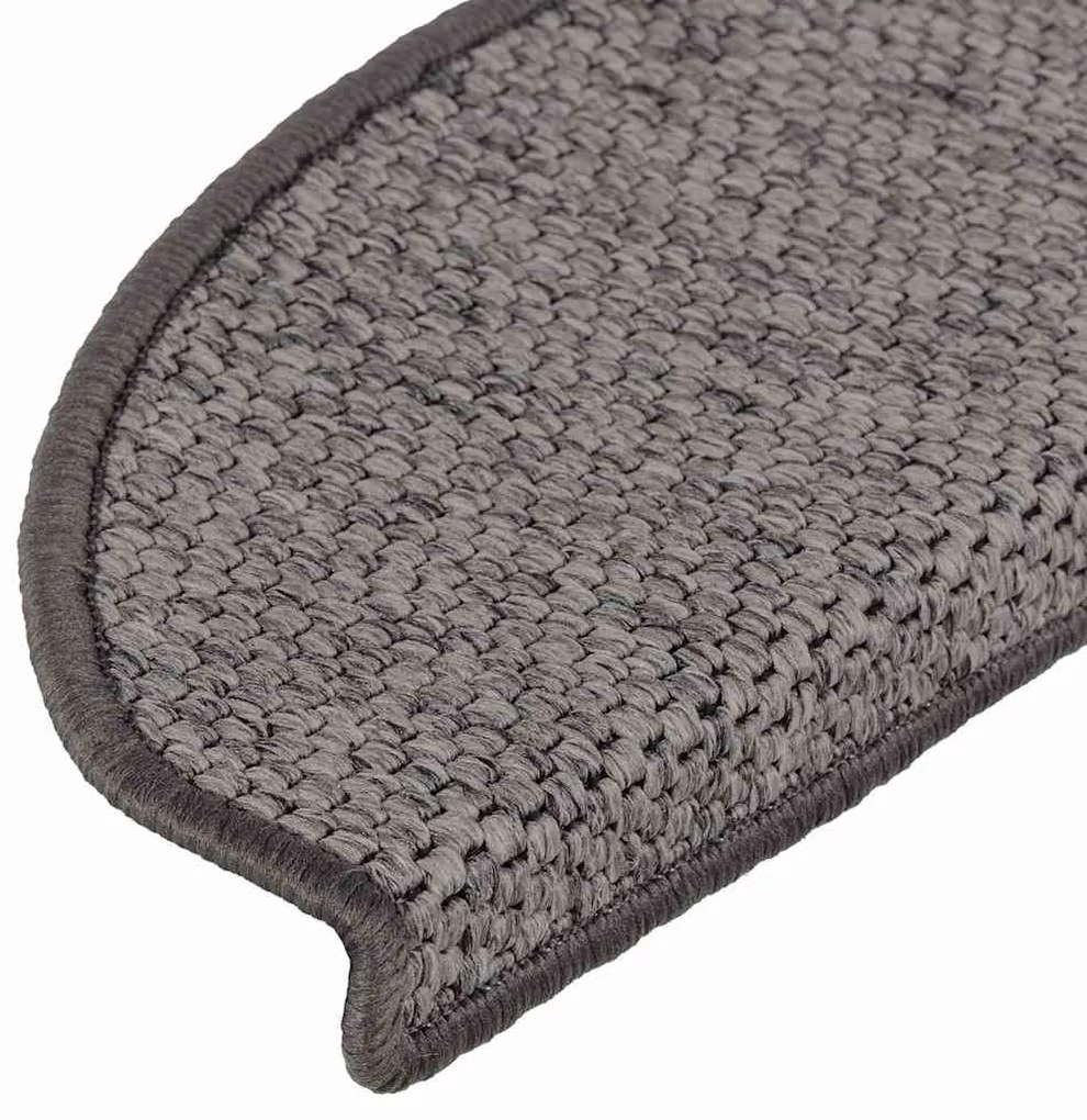 Tapetes escada adesivos aspeto sisal 30 pcs 65x21x4cm