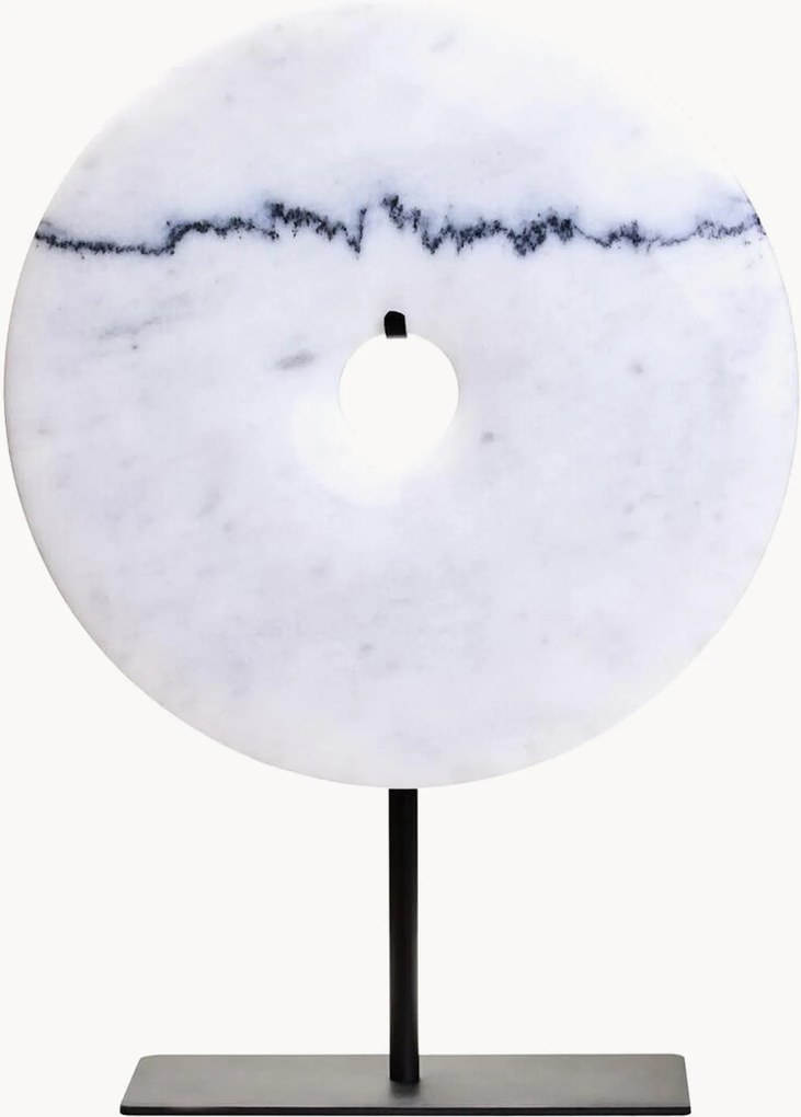 Escultura em disco de mármore artesanal Zoro