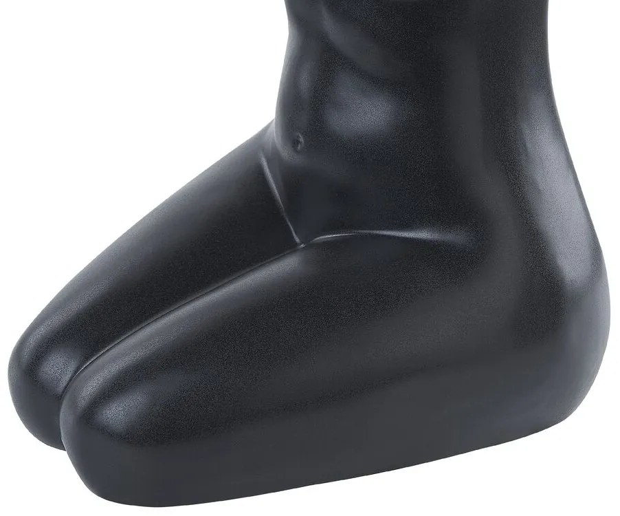 Porcelana Jarro de flores 22 Preto PYRGOS Beliani