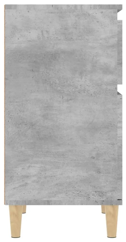 Mesa de cabeceira 40x35x70 cm cinzento cimento