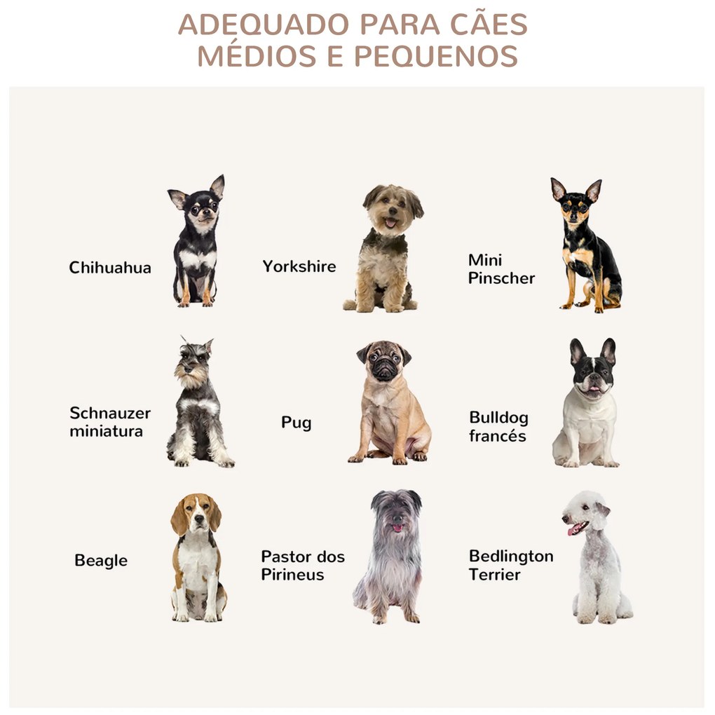 Gaiola para Cães Médios Mesa Auxiliar com 2 Portas Trava Almofada de Tecido Oxford Amovível Grades de Aço Gaiola para Cães de Interior 80x55x70cm Cinz