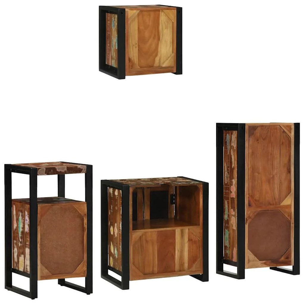 Conjunto de Móveis para Banheiro com prateleira com armazenamento com