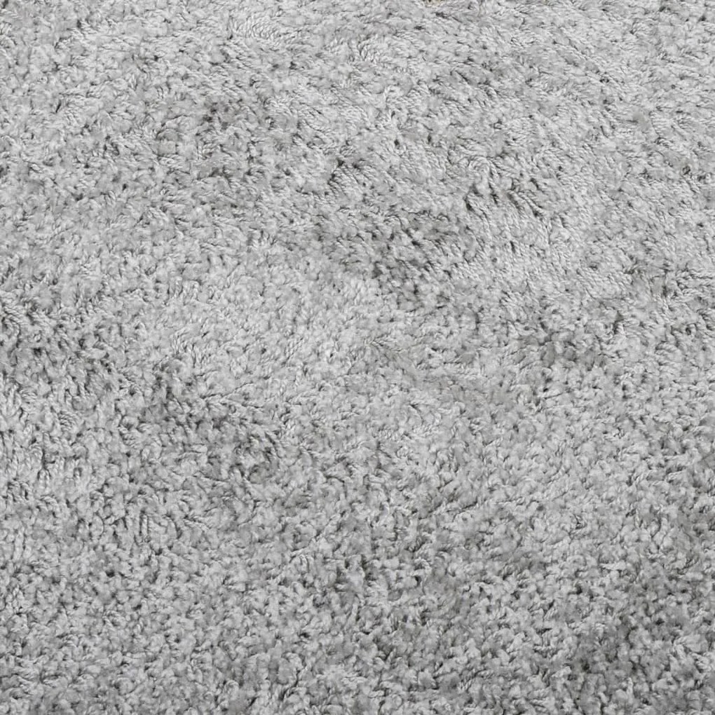Tapete shaggy de pelo alto PAMPLONA 80x250 cm cinzento