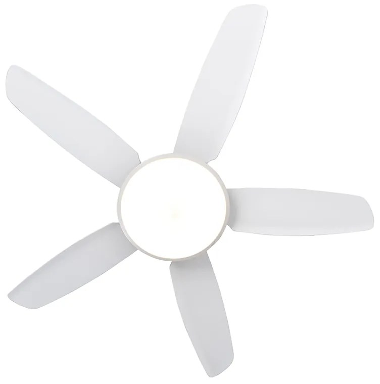 LED Ventilador de teto branco com controle remoto - Vifte Moderno