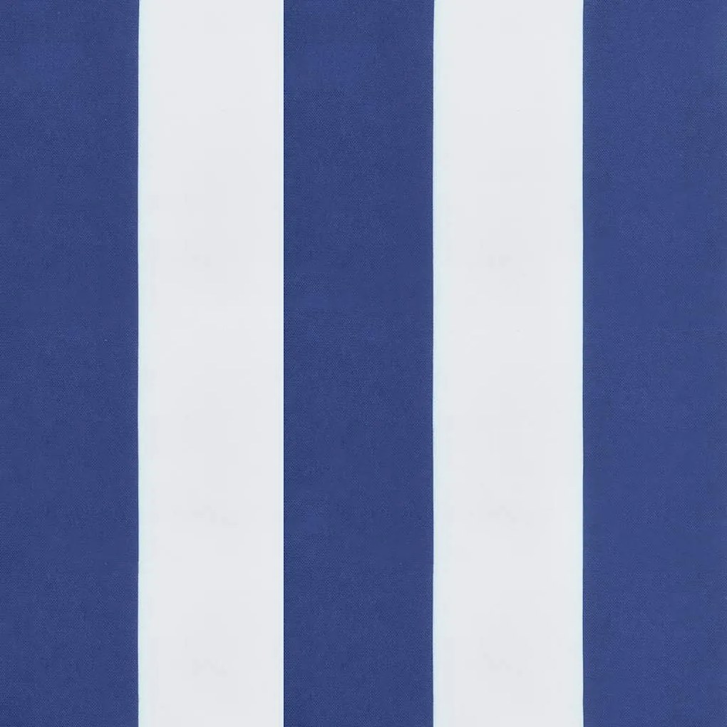 Almofadões p/ cadeira 2pcs 50x50x4 cm tecido riscas azul/branco