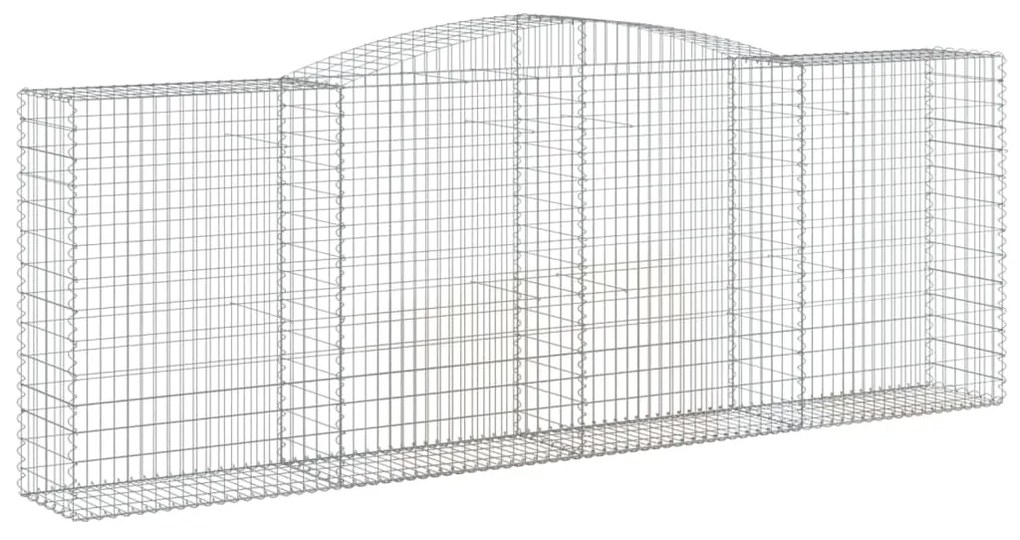 Cestos gabião arqueados 25 pcs 400x50x140/160 ferro galvanizado