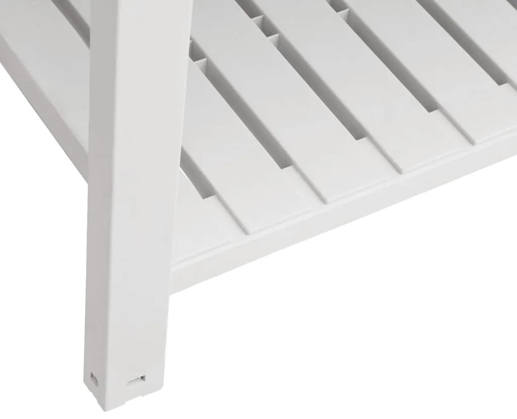 Canteiro elevado 110x45x79 cm polipropileno branco