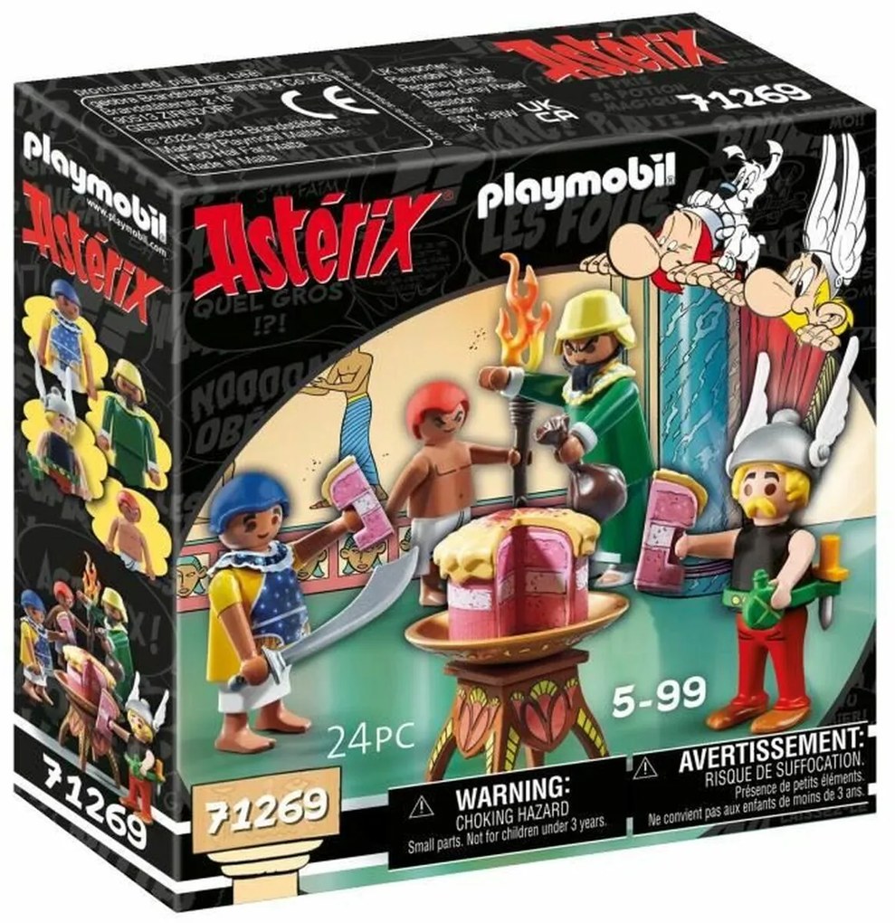 Playset Playmobil Asterix: Amonbofis And The Poisoned Cake 71268 24 Peças