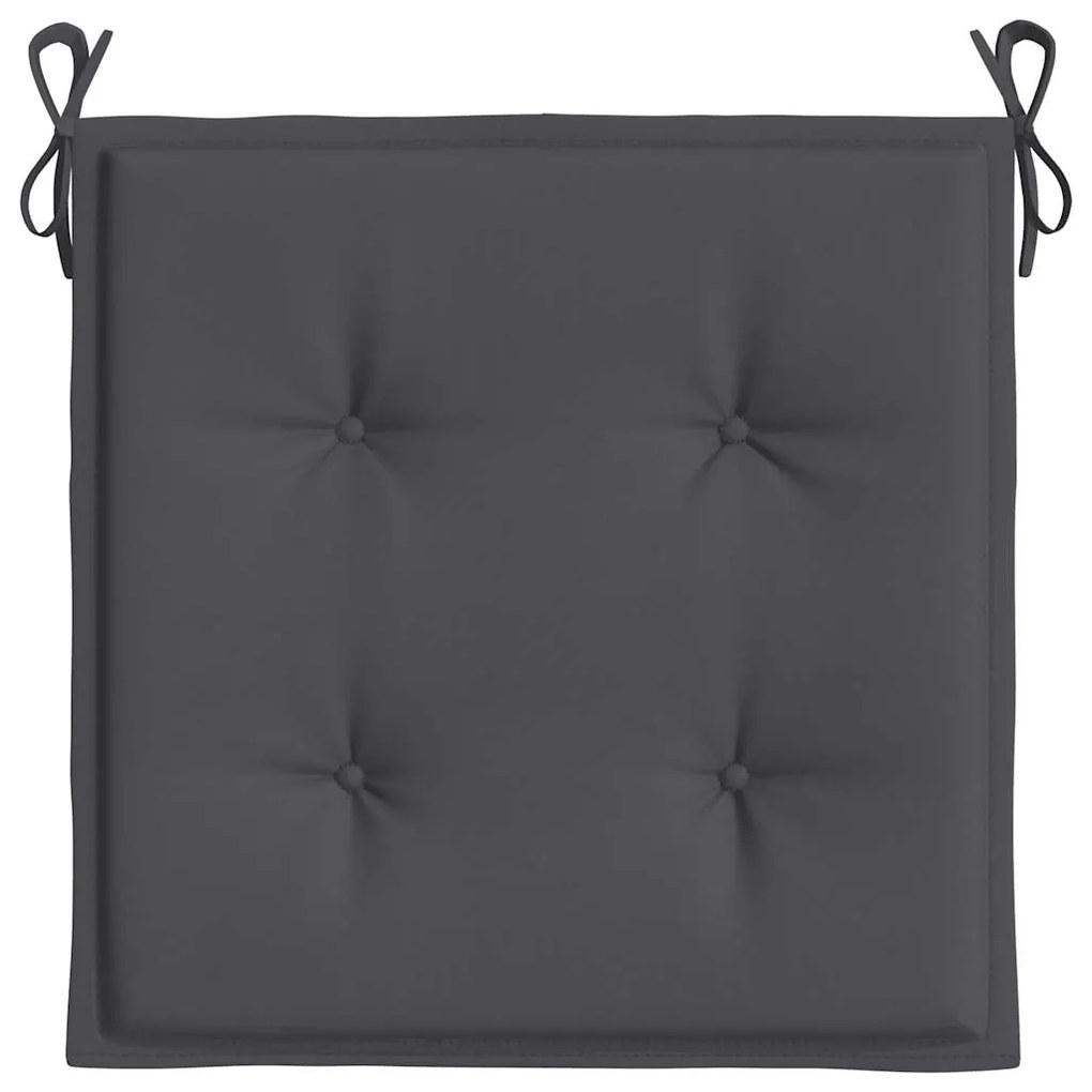 Almofadões p/ cadeiras jardim 6pcs 40x40x4 cm oxford antracite