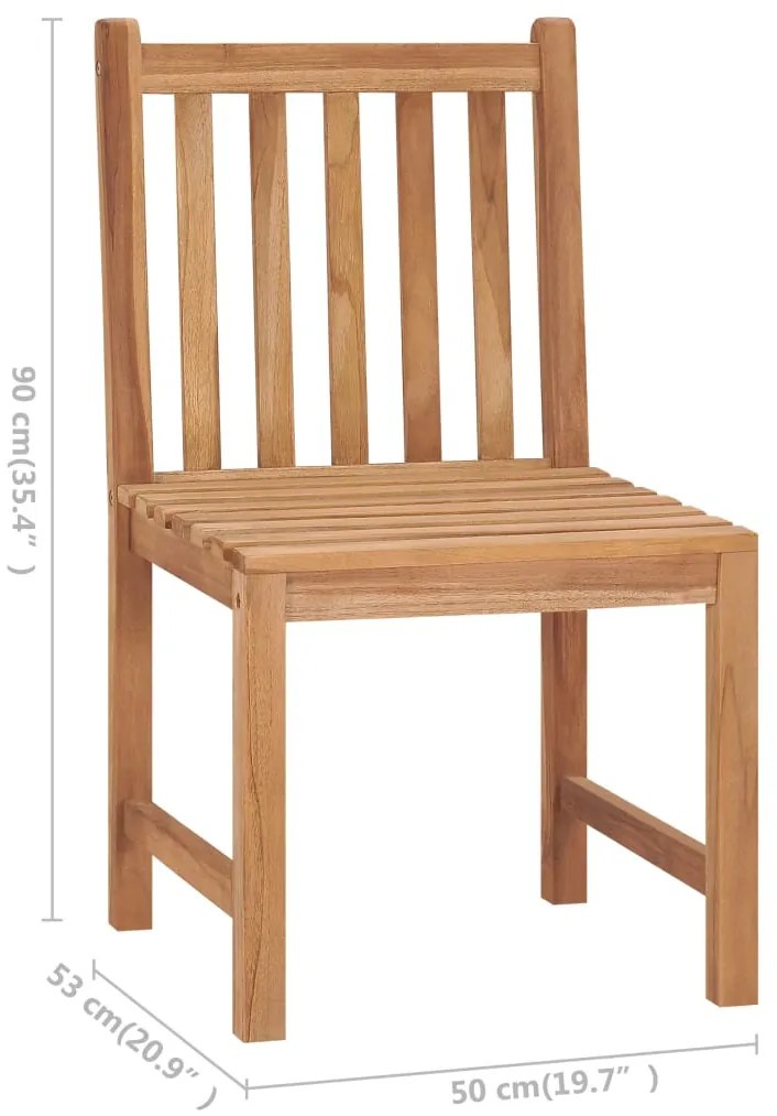 Cadeiras de jardim 8 pcs c/ almofadões madeira de teca maciça