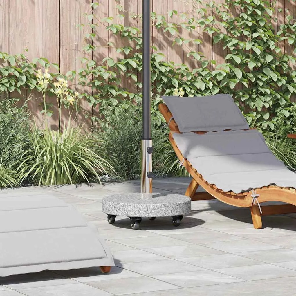 vidaXL Base para chapéu de sol Cinzeto 45 x 45 x 45 cm Granito
