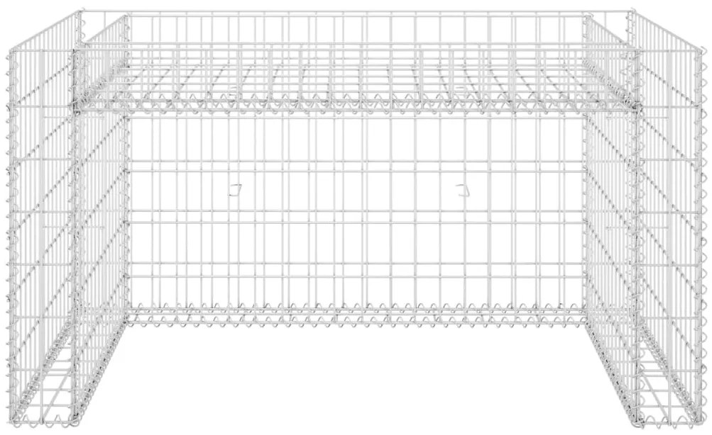 Abrigo p/ corta-relva com divisão elevada fio aço 110x80x60 cm