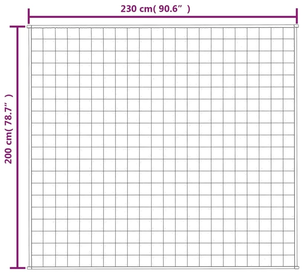 Manta pesada 9 kg 200x230 cm tecido cinza