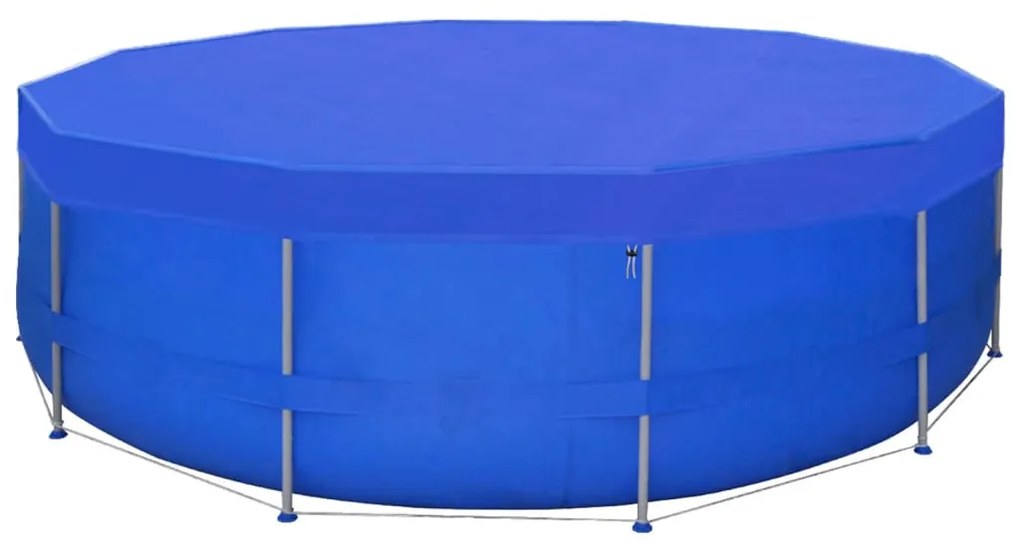 Coberturas de piscina redondas 2 pcs PE 460 cm 90 g/m²