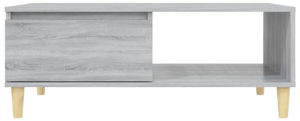 Mesa de centro 90x60x35 cm derivados de madeira cinzento sonoma