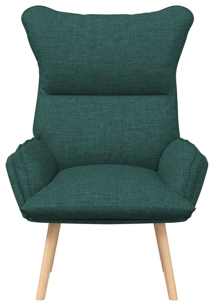Poltrona Relaxante vidaXL Verde Escuro em Tecido