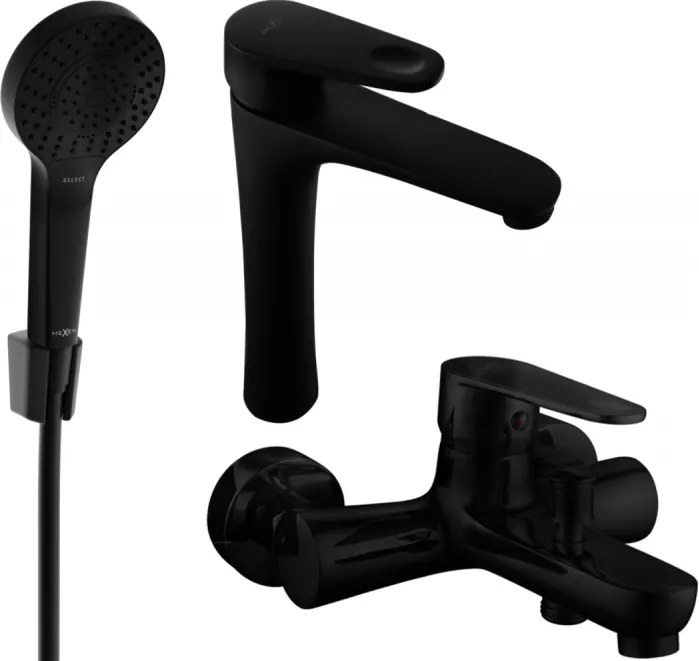 Mexen Kama R05 conjunto de banho, preto - 72513R05-70