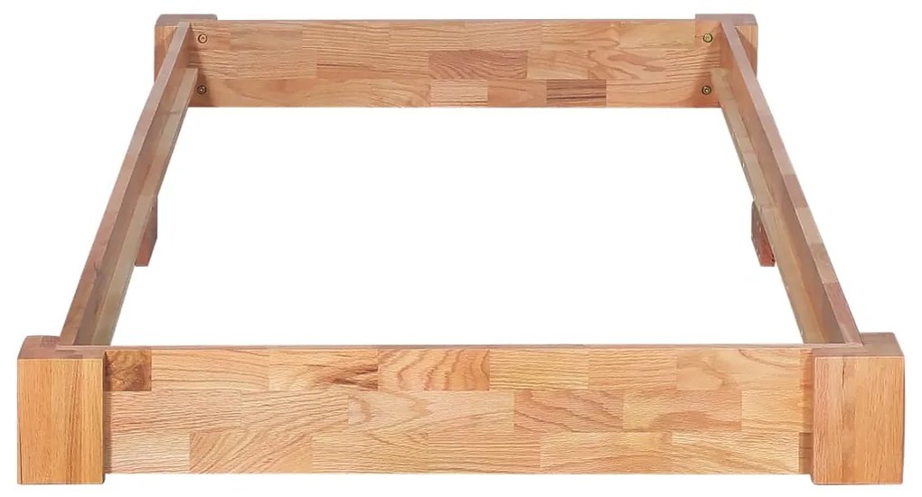 Estrutura de cama 90x200 cm madeira carvalho maciça