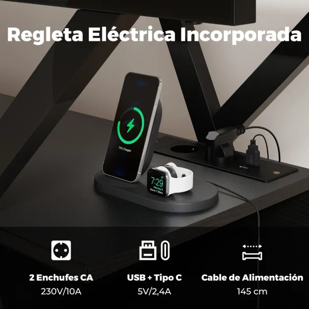 Móvel de TV de 140 cm armário de televisão de 55-65 polegadas 3 níveis com luzes LED coloridas ajustáveis Preto