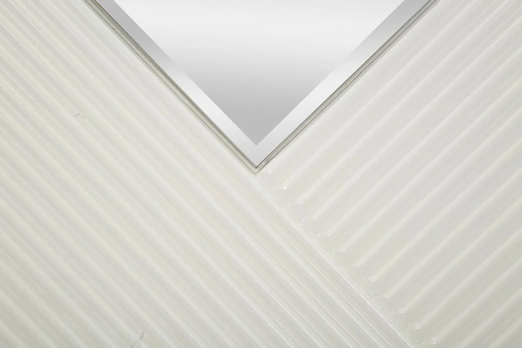 ESPELHO DE PAREDE TOLOSA Ø 80X4 CM BRANCO E DOURADO