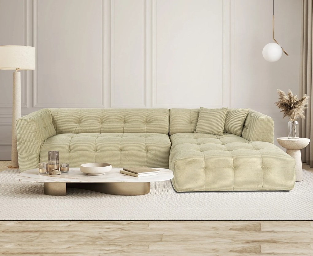 Sofá de Canto Cady – Verde – 300 x 150 cm