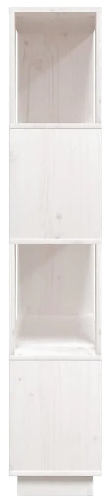 Estante/divisória 80x25x132 cm pinho maciço branco