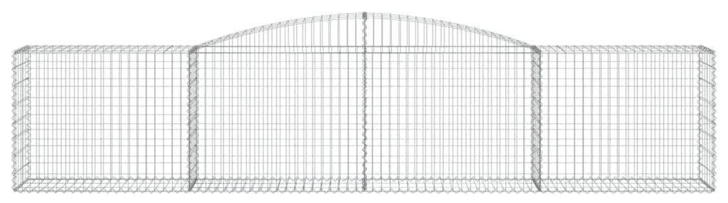 Cestos gabião arqueados 5 pcs 400x50x80/100cm ferro galvanizado