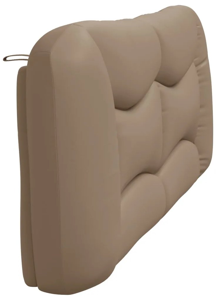 Almofadão de cabeceira 200 cm couro artificial cappuccino