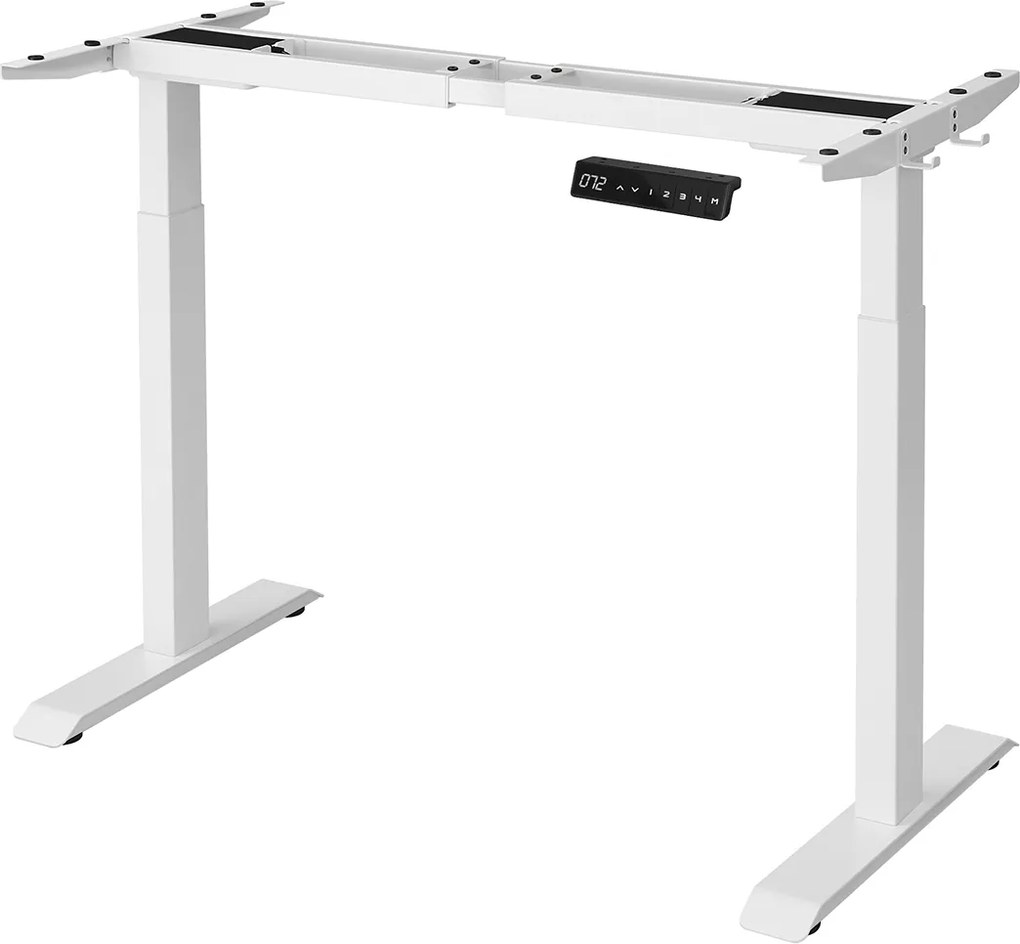 Estrutura Secretária regulável em altura sem tampo com motor duplo 60 x (107,5-175) x (69-115) cm Branco