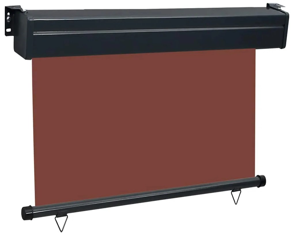 Toldo lateral para varanda 80x250 cm castanho
