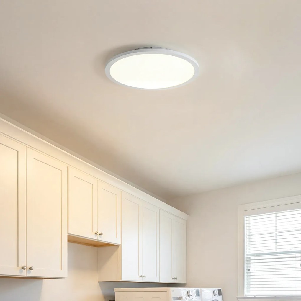 Painel LED inteligente branco 40cm incluindo LED Dim to Warm com controlo remoto - Knob