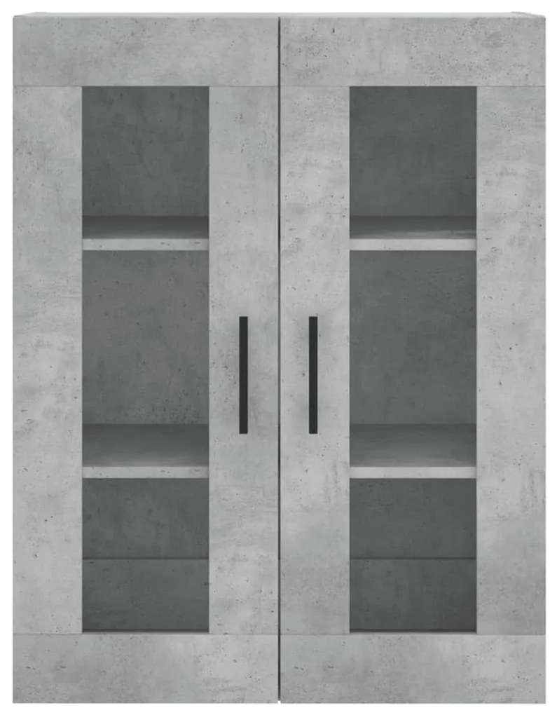 Armário alto 69,5x34x180 cm derivados de madeira cinza cimento