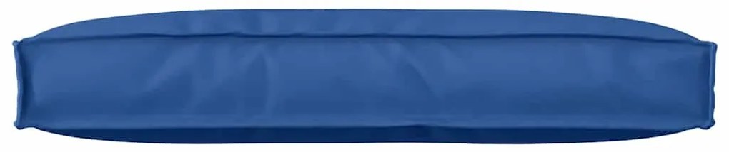 Almofada de palete para encosto azul royal 80x40x12 cm, feita de tecid