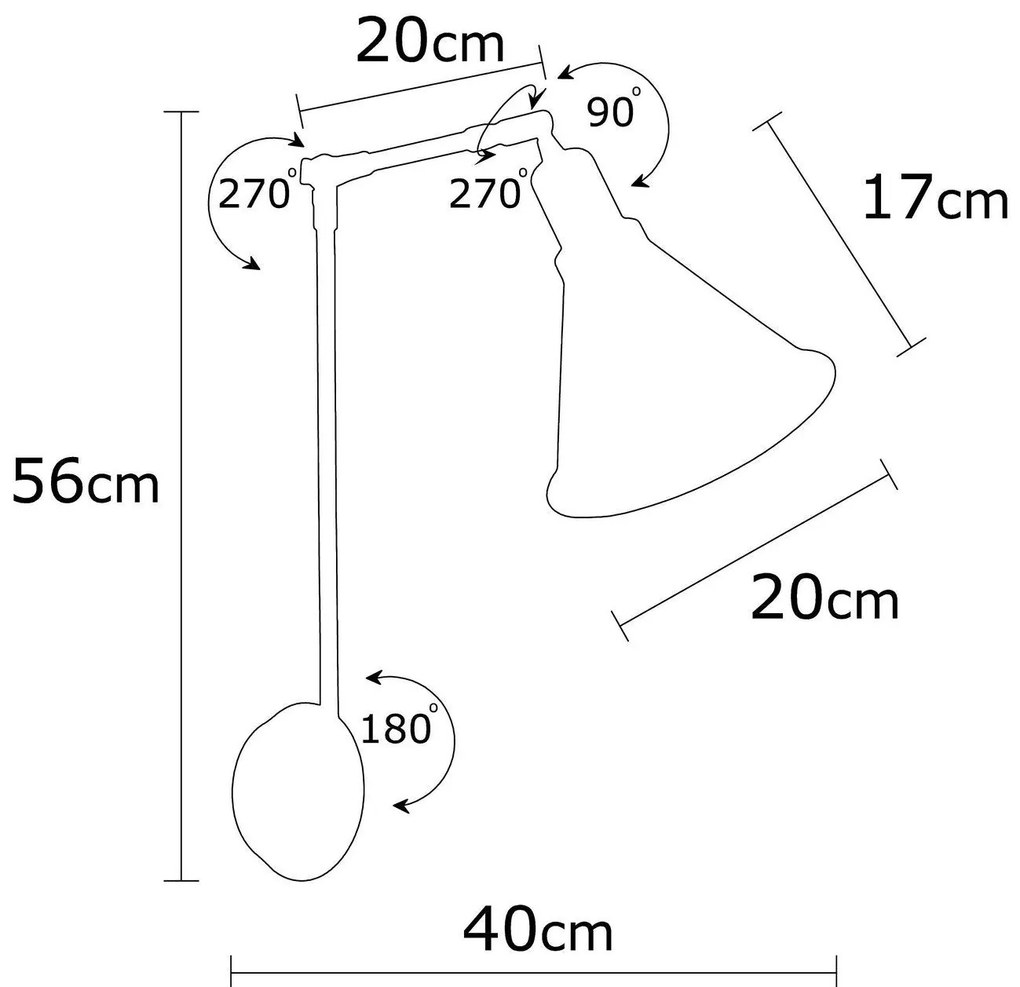 Conjunto de Candeeiro de Teto e Aplique de Parede Berceste – Preto – D