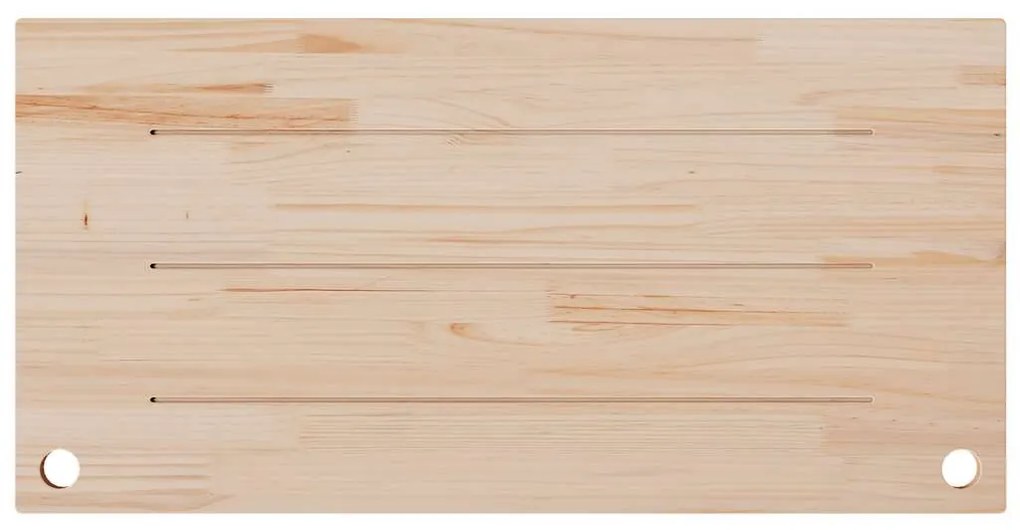 Tampo de secretária 100x60x2,5 cm pinho maciço branco