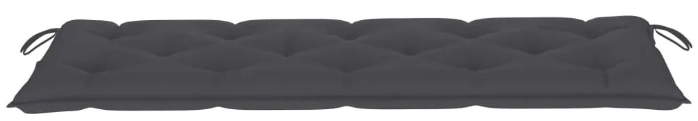 Banco de jardim empilhável c/ almofadão 159 cm teca maciça
